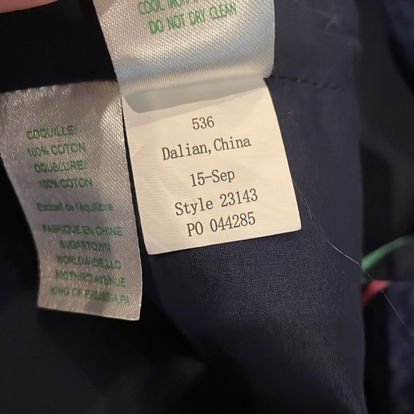 Lilly Pulitzer Cathy Tiger Palm green shirt dress - Picture 9 of 9